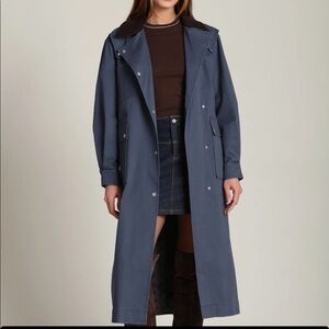 Avec Les Filles Cotton utility trench coat